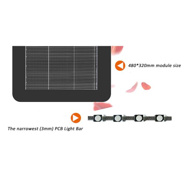 10kg per sqm P3.9 transparent led video screens panels with 100x50cm Panel