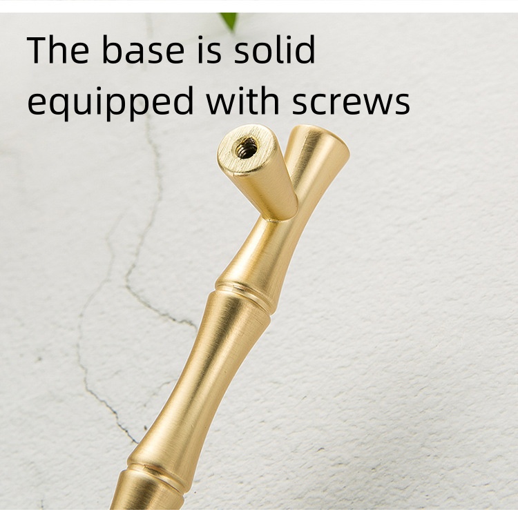 Modern Solid Alloy T-Bar Drawer Pull Handle Golden Luxury Furniture Handles for Kitchen Dresser Bedroom Apartment Use Factory