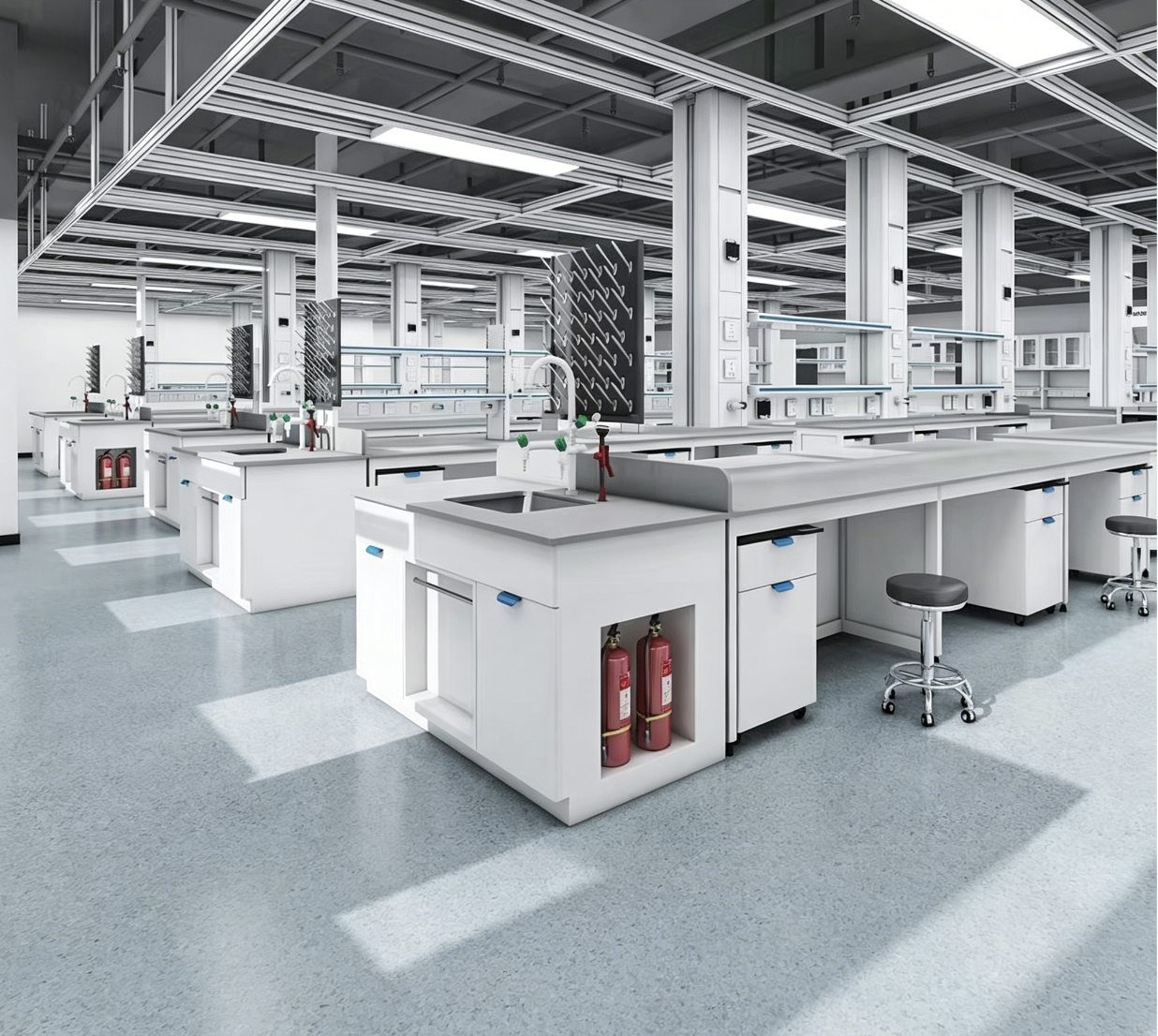 Chemical Resistant Phenolic Resin Laboratory Countertops 15mm / 20mm / 25mm Thick Lab Bench Countertop