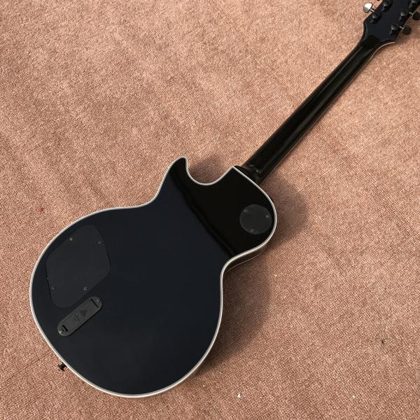 Custom LP electric guitar, Transparent black burst maple top, Active pickup electric guitar, free shipping