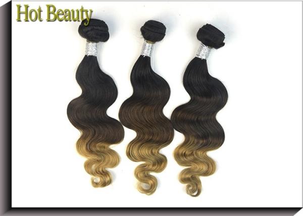 Body Wave Peruvian 5A Human Hair Extension For Lady  3 Tone Body Weaving