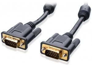Золото покрыло кабель 28AWG VGA залуживало медного мужчины PIN проводника HD 15 к мужчине