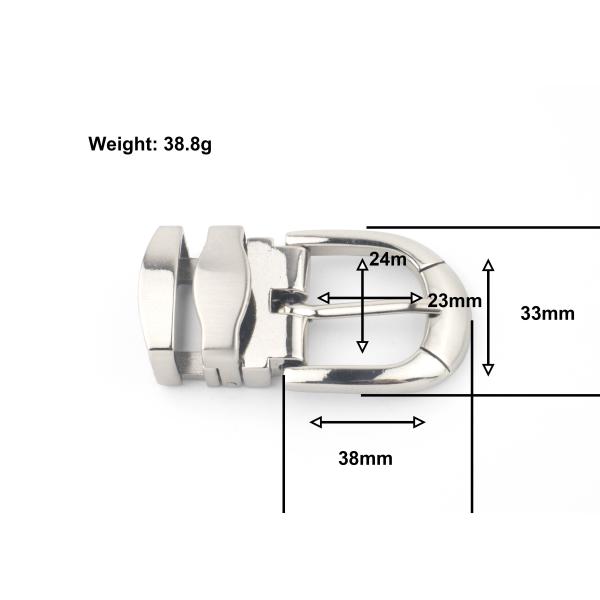 24mm belt buckle pin Zinc Alloy , Customized design metal side release buckle