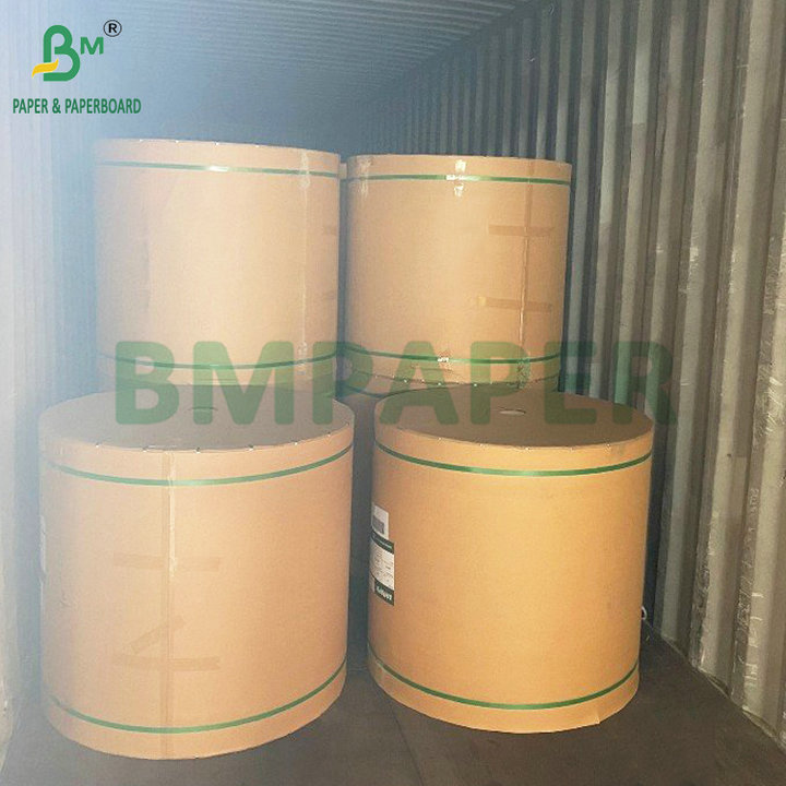 60gsm 70gsm Bulk Brown Kraft Paper For Carrier Bags Large Format Roll 60 грм 70 грм Бумажная коричневая крафт-бумага для грузовых пакетов большого формата