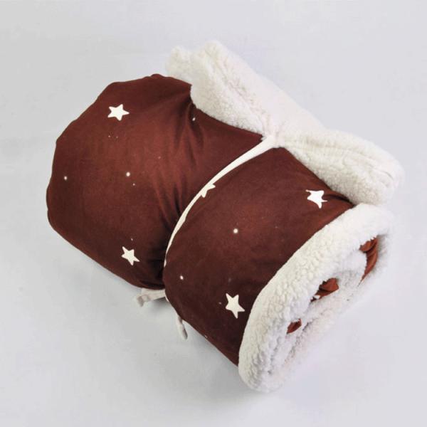 Sofa Foldable Blanket Pillow Knit Throw Thin Plush Fuzzy Flannel Blanket