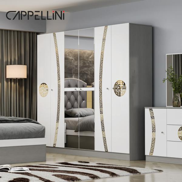 Simple Modern Double King Size Leather Bed Room Suite Home Luxury Queen Wooden Mdf Full Bedroom Furniture Set