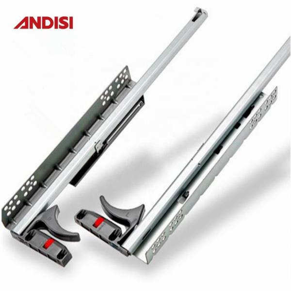 ANDISI V2 Undermount Drawer Slide Clips Soft Close for Single Extension Furniture Cabinets