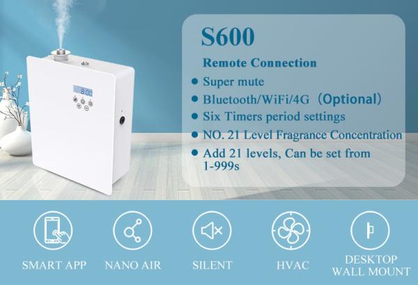 Wall-Mounted Aroma Diffuser 150ml Waterless Essential Oil Smart HVAC Scent Device Commercial Electric Scent Diffuser