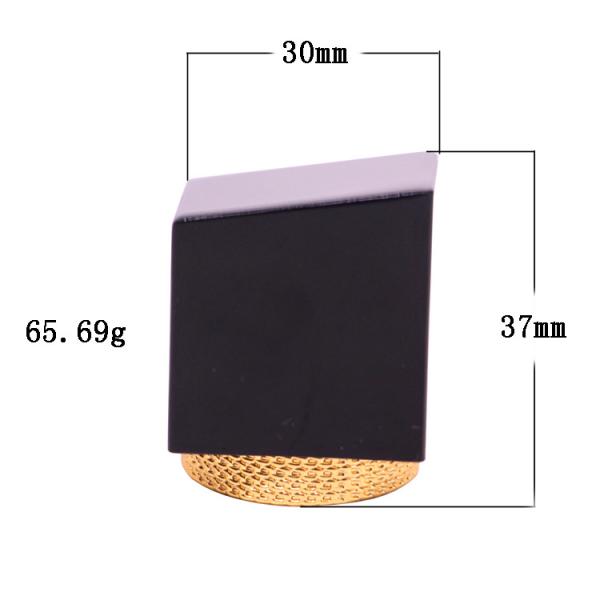 30*37mm Irregularity Square Perfume Bottle Lids Metal Type