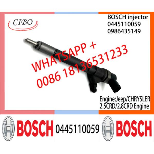 Diesel Common Rail Injector 0445110059 0986435149 05066820AA for Jeep/CHRYSLER 2.5CRD/2.8CRD