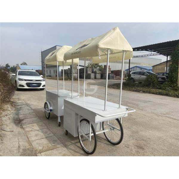3 wheel Cargo Bike Street Food Delivery Bike Crepe Trailer High Standard Ice Cream Coffee Push Cart