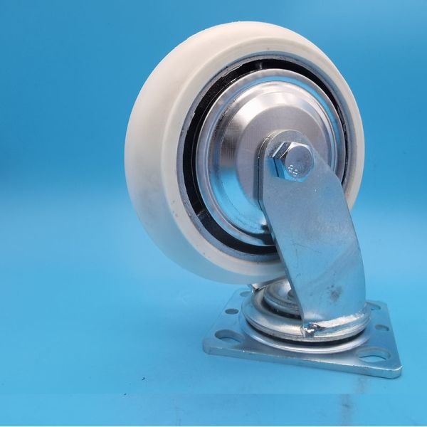 Anti Resistance  Iron Core Polyurethane Pu Caster Wheels Singel  8  Castors Brake Swivel Fixed  Floor Wood Plastic