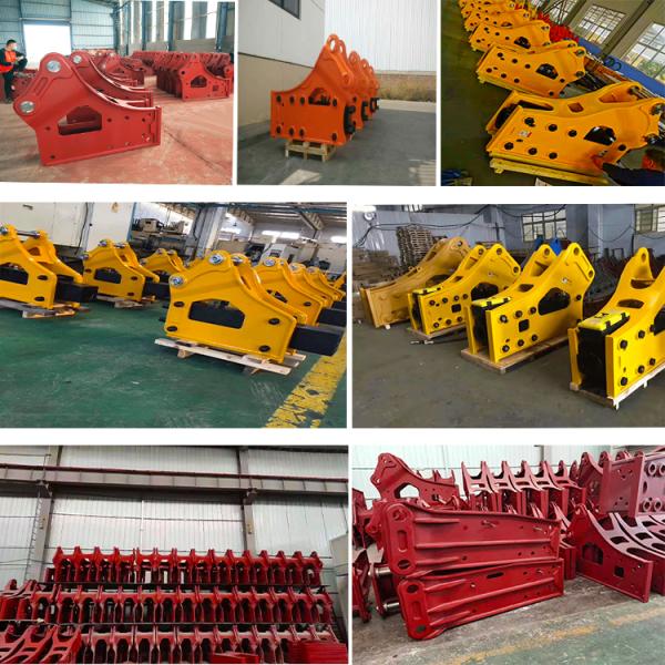 Mini Digger Hydraulic Rock Breaker Hammer Backhoe 40CRMO 25-70t High Strength Steel