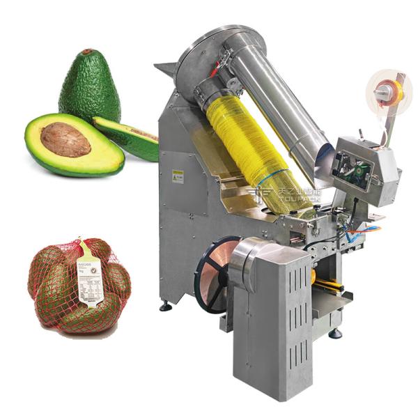 Lemon Garlic Onion Potato Pineapple Mesh Net Bags Packing Machine Net Clipping Machine