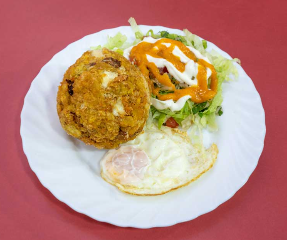 Double Filling Bolon Verde Making Machine Stuffed Plantain Balls Equipment