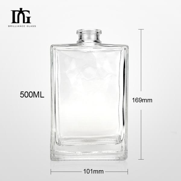 Screen Printing Hot Stamping Painting Engraving Electroplating Glass Liquor Bottle 500ml