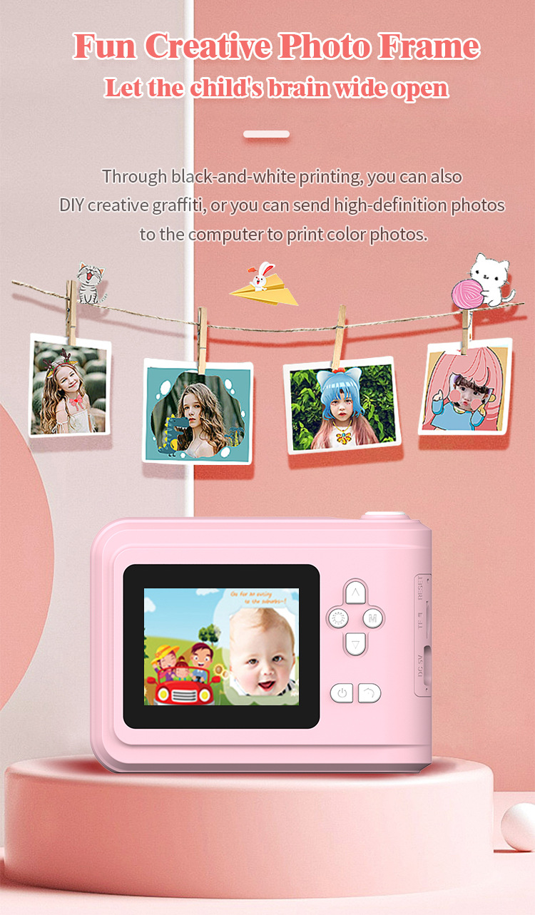 Cross-border Exclusive Supply of Instant Print Digital Cameras, Children's Mini Cameras, High-pixel Toy Mobile Phones, and Camer