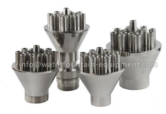 Central Upright Pond Fountain Nozzles , Stainless Steel Water Spray Nozzle