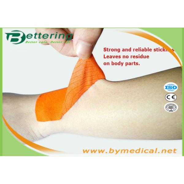 Elastic Athletic Kinesiology Physiotherapy Tape , Colored Kinesiology Tape Knee Support