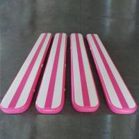 Tapete esportivo inflável de 10 cm de espessura com pista de ar para treinamento de ginástica com feixe de equilíbrio de ar tumbling