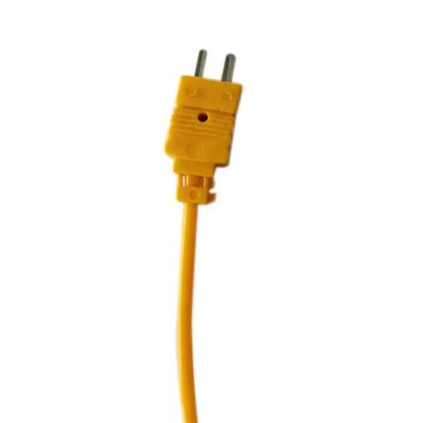 Tipo enrolado isolação lisa do PVC do cabo de par termoelétrico de K com conector diminuto