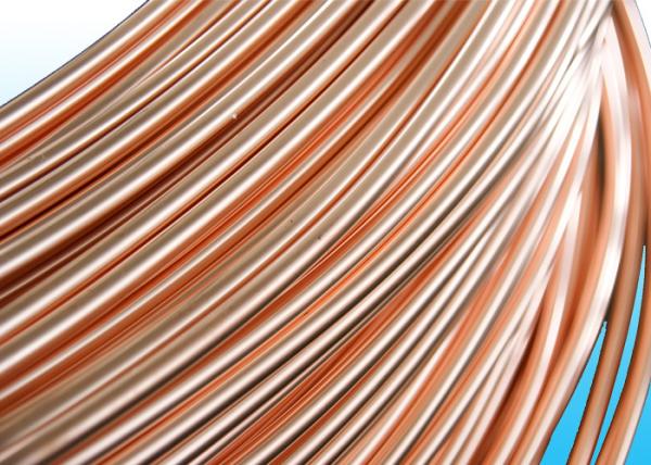 Easy To Bend Refrigeration Copper Tube 4.76 * 0.5mm , 25% Elongation