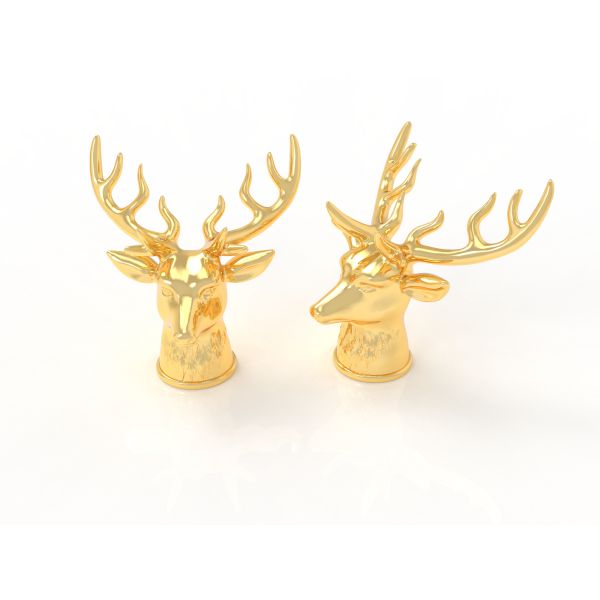 Hot-End Deer Shaped Zamak Perfume Caps Zinc New Design Mould Perfume Set