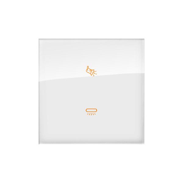 White / Gray Glass Panel Tuya Zigbee Switch Touch Sensing Orange Light