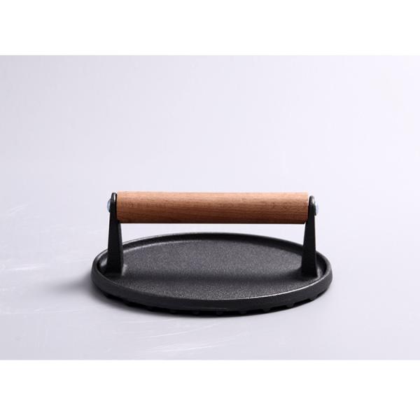 Kitchenware Customized Logo Cast Iron Meat Press for Quick and Delicious Smash Burgers