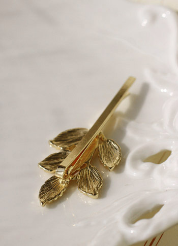 Olive Leaf bride headdress duckbill clip bangs clip hair accessories