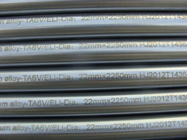 GR5 ELI Titanium Alloy Bar Rod Acc To ASTM F136 Dia22MM For Medical Implant