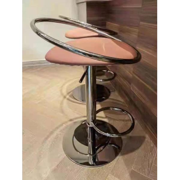 Luxury High Backrest Chair Coffee Stainless Steel Bar Chair High Stool For Restaurant