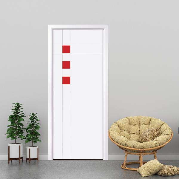 ODM Water Resistant PVC Wooden Doors HDF Engineered Eco Friendly