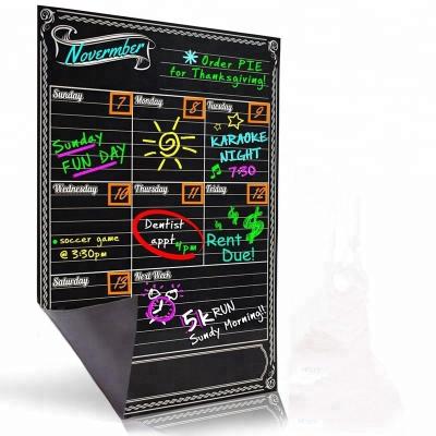 Calendário magnético conveniente do refrigerador, calendário magnético da cozinha do quadro