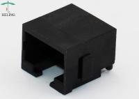 Adapté aux besoins du client par le profil bas RJ45 de trou, connecteur de Tab Up Female Lan SMT
