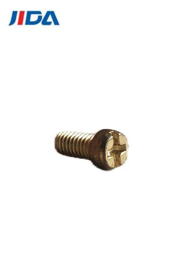 Brass Combination Slotted Phillips Machine Screws Round Tail M3.5x6.6mm