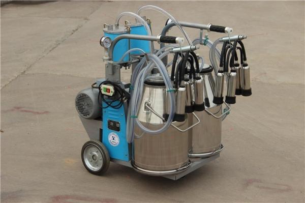 9JYT-8 Twin Buckets and Piston Pump Electric motor-driven mobile cow milking machine