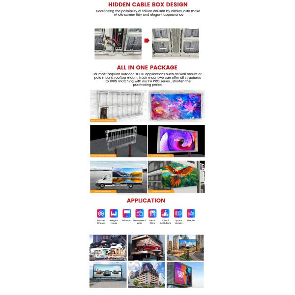 Advertising Led Board LED Screen Commercial Advertising P6.67 Outdoor LED Screen Full Color 8000cd/sqm 960*960mm