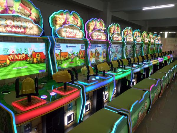 Zombywar Crazy Water Shooting Redemption Arcade Machine For Shopping Mall