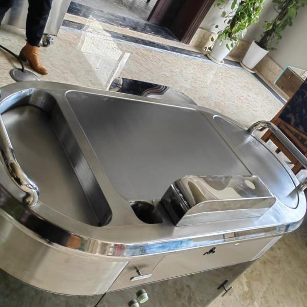 Placa oval de Teppanyaki da grade de aço inoxidável sem fumaça do ASSADO