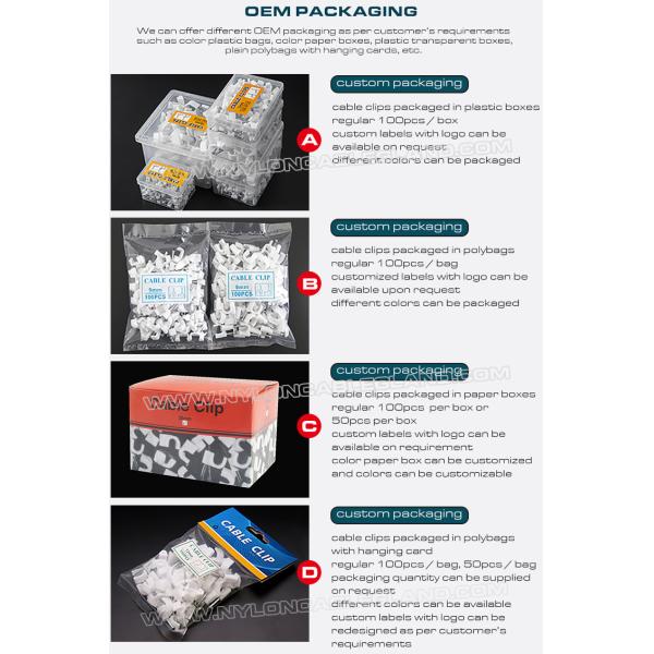 Кабельные скобы черные держатели кабелей 100 шт., квадратные скоби (кліпси) 4мм~19мм кабельные органайзеры белые с гвоздями для плоских кабелей