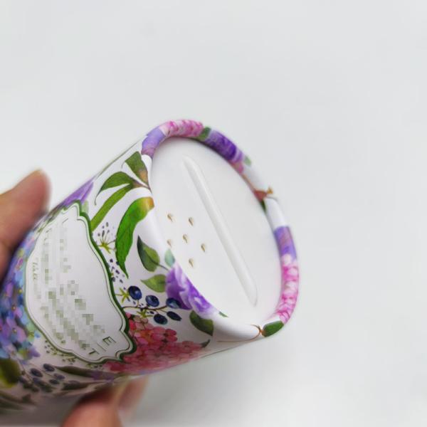 Cardboard Seasoning Paper Tube With Sprinkler Shaker Top Powder Packaging Tube