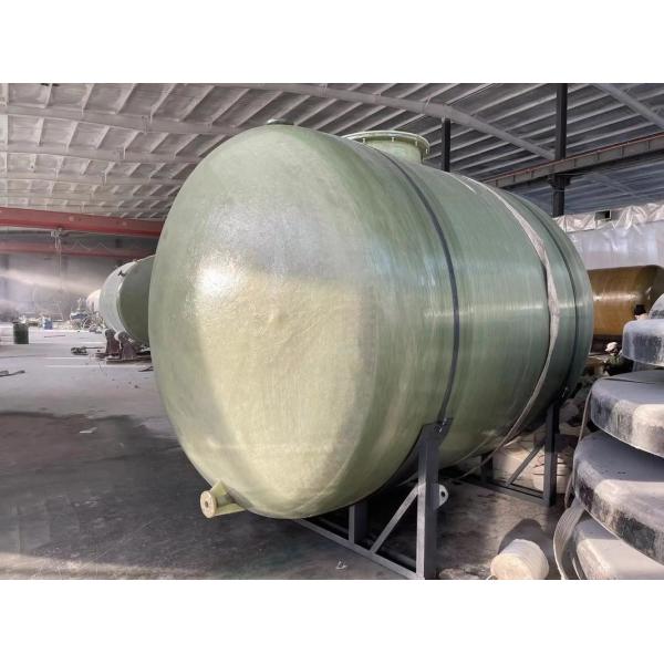 Horizontal Fiberglass Acid Base Frp Storage Tank , FRP Storage Tank , Fiberglass Chemical Tank High Density