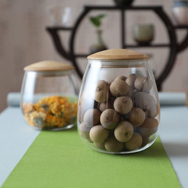 OEM Size Borosilicate Glass Airtight Container Storage Jars For Coffee Bean 400ML 800ML