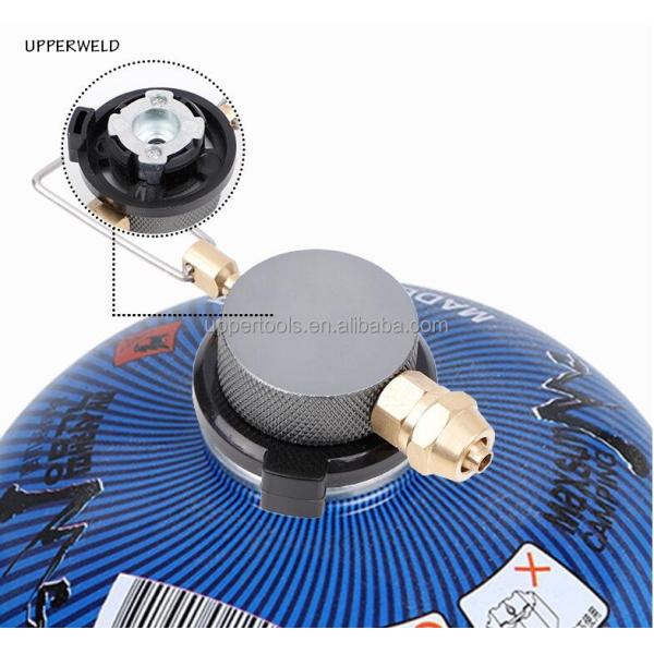 Adaptador de estufa exterior para válvula de carga del tanque de aire portátil y estufa de propano