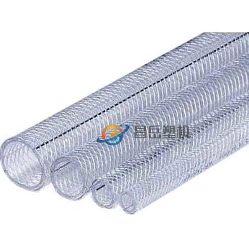 Durable PVC Soft Pipe Extrusion Machine With Terylene Fibre Network For High Pressure Gas Transportation