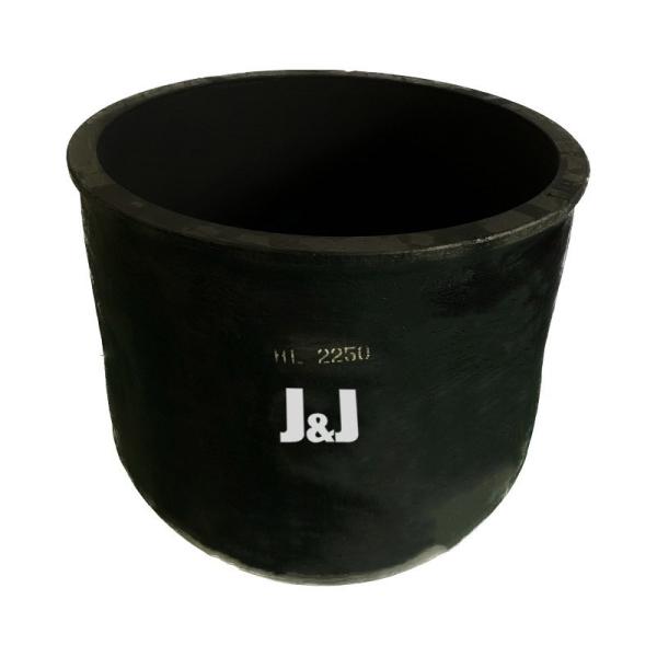 Circular Silicon Carbide Graphite Crucible For Metal Melting Corrosion Resistant