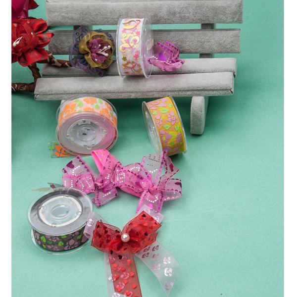 Decoration Christmas Grosgrain Ribbon Wear Proof Damage Free Colorful 