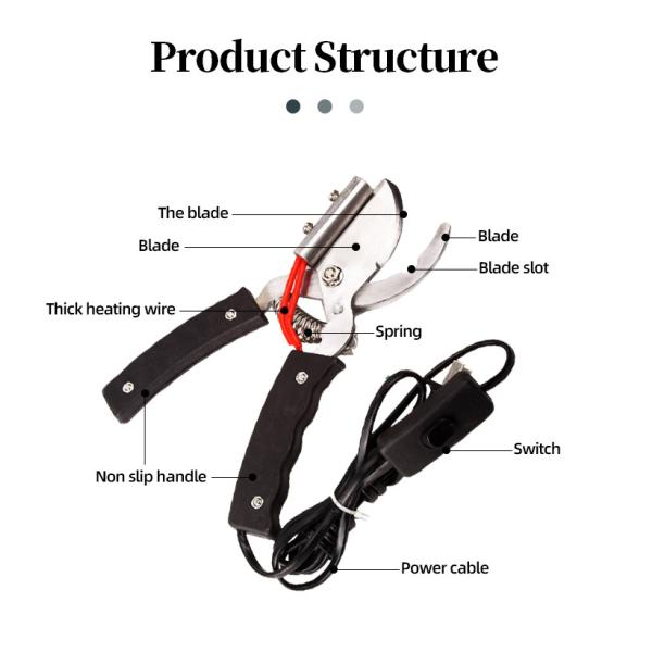 Piglet Swine Livestock Accessories Stainless Steel Electric Tail Cut Scissor