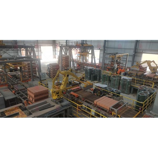 Customizable Clay Brick Stacking and Packaging System with 500kg Robot and Industry 4.0 Compatibility